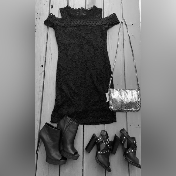 ambiance black lace dress Cami Lace Dress (Black)